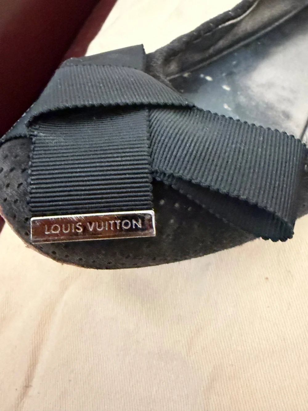 LV Ballerina flat suede